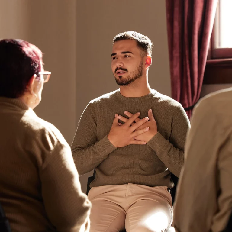 People talking at a meeting
