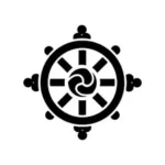 Recovery Dharma helpm with triple yin yang