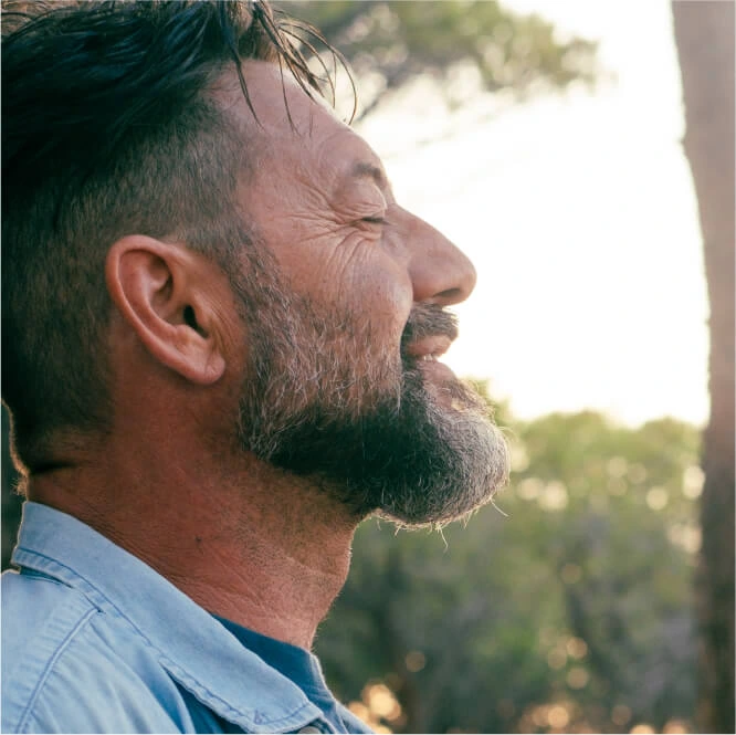 Man smiling