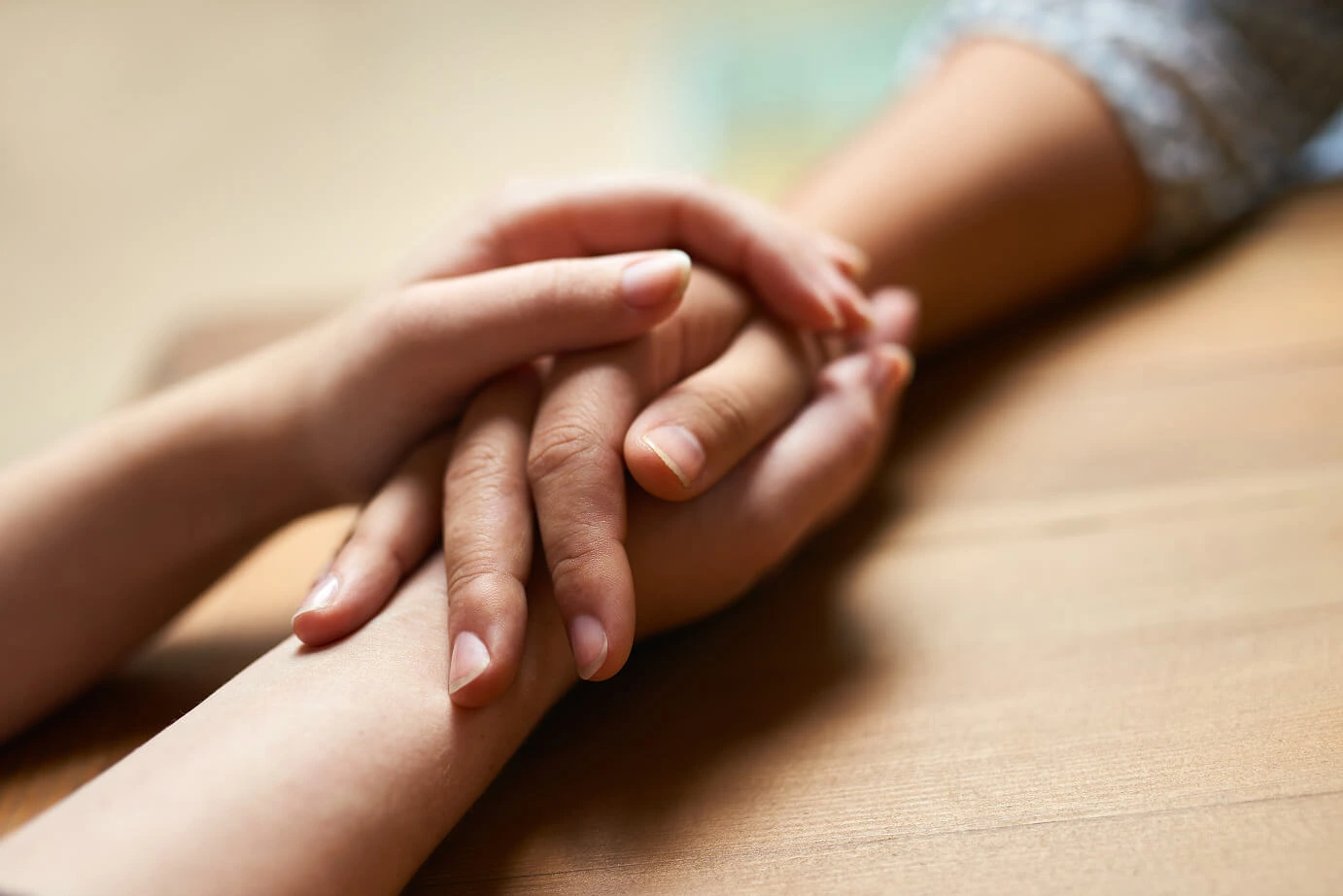 People holding hands