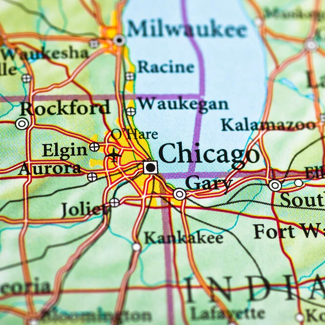 Chicago, IL Map