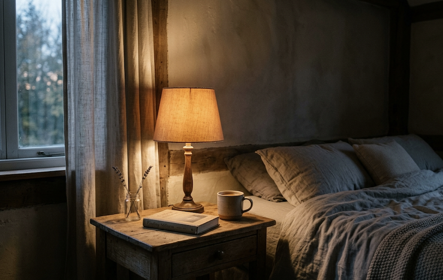 Warm light in a quiet room, representing relief during fentanyl withdrawal treatment
