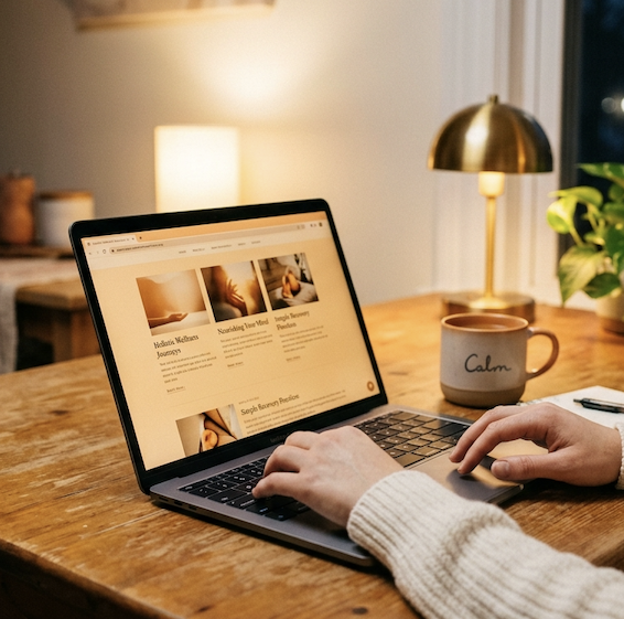 Person researching Suboxone treatment options online at home in Joliet